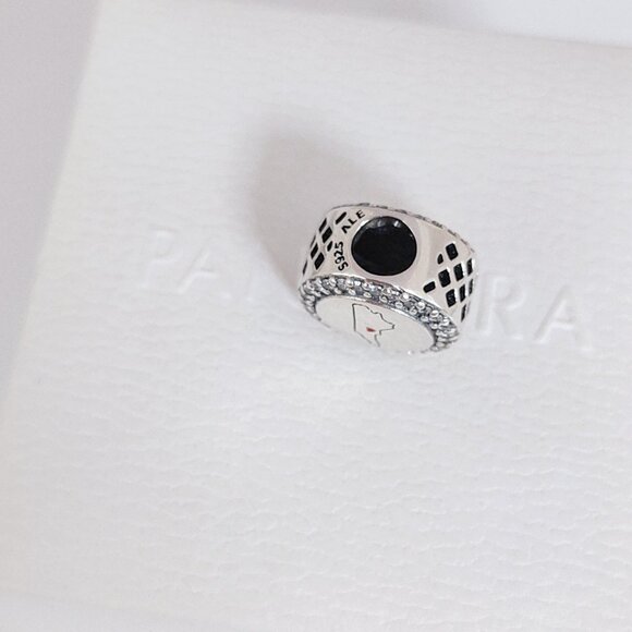 Pandora North Carolina Map Bead Charm Bracelet Pendant S925 Silver with box - Picture 5 of 7